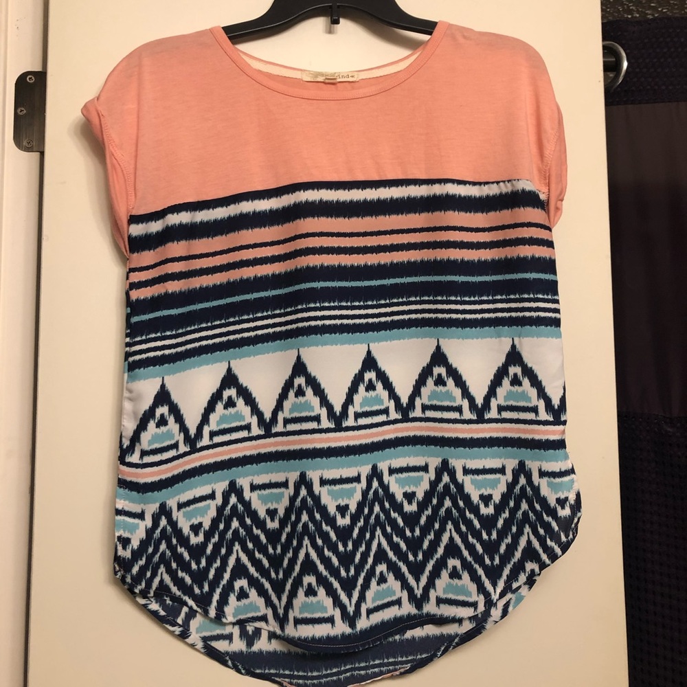 Rewind women’s shirt sleeve blouse